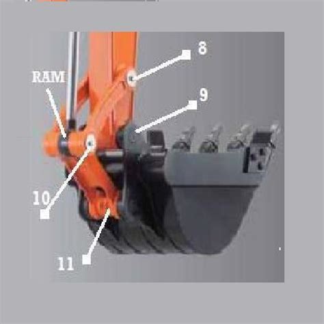 kubota 0x 57 mini excavator dipper linkage|kubota mini dipper bushings.